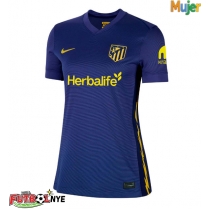 Camiseta Atletico Madrid Pablo Barrios #8 Visitante Equipación para mujer 2025-26 manga corta